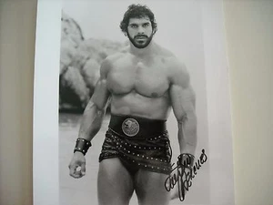 LOU FERRIGNO signed 8x10 Hercules BW 1983 ...the incredible hulk,mr universe - Bild 1 von 4