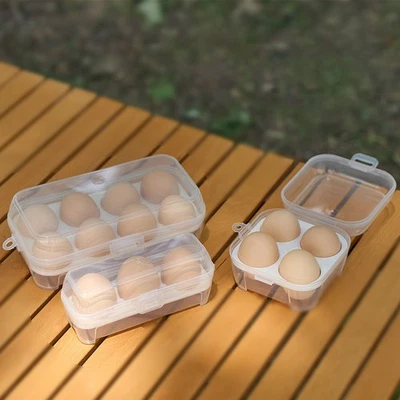 Contenitore porta uova antiurto da esterno vassoio porta uova portatile scatola di protezione in plastica - Immagine 1 di 4