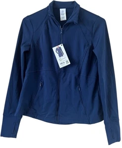 Chaqueta Members Mark para mujer talla pequeña Everyday extra cálida cremallera completa azul marino nueva con etiquetas - Imagen 1 de 10