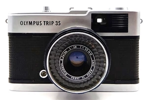 Olympus TRIP35 35mm Compact Film Camera Silver Made in Japan Near Mint #2 - Picture 1 of 19