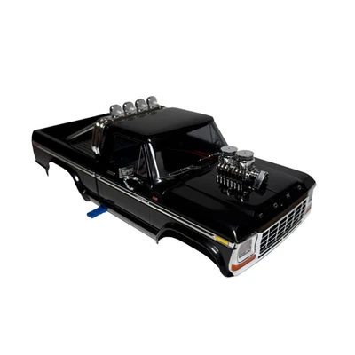 Se adapta a Traxxas Trx-4MT F150 Monster Truck carrocería negra sin clip Ford F-150 luz LED Foto 1 de 4