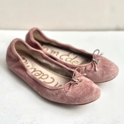 Pisos de gamuza Sam Edelman Felicia Dusty Rose talla 6,5 Foto 1 de 4