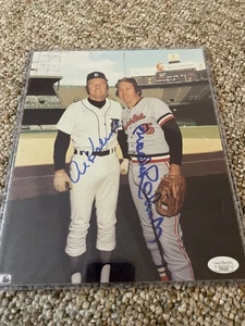 Al Kaline Brooks Robinson JSA Dual Signed 8x10 Photo HOF - Picture 1 of 1