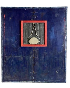 Beth Hobby- Contemporary Folk/Outsider Mixed Media Wall Art - Picture 1 of 4