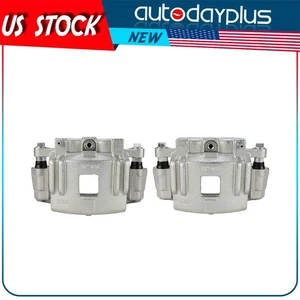 Pair Front Brake Calipers w/ Bracket For 2004-2008 GMC Canyon Chevrolet Colorado - Picture 1 of 8