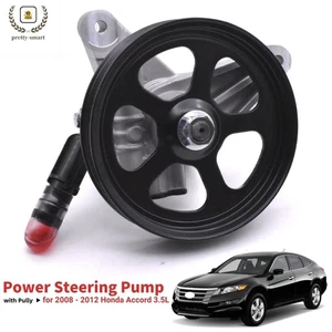 Power Steering Pump w/ Pulley for 08-12 Honda Accord 09-11 Pilot 3.5L 21-5494 - Picture 1 of 7