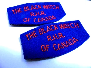 RHR L'OROLOGIO NERO del CANADA distintivo flash spalla 2 3/4" vintage - Foto 1 di 2