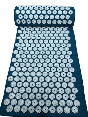 UNIBEST Akupressurmatte Akupressur Set Massagematte Nadelmatte Akupunktur Petrol Tasche