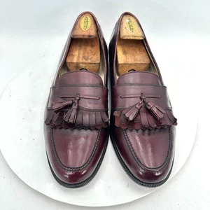 Church's Prima Classe Men Size 11 M Red brown Leather Tassel Loafer Dress Shoes - Picture 1 of 13