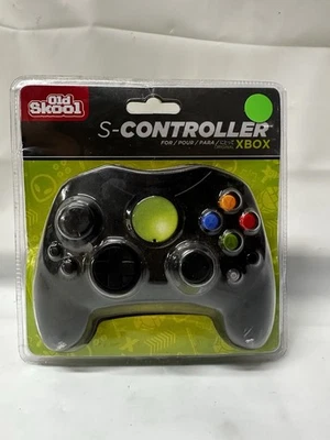 New Old Skool S- Controller BLACK (Original Xbox) ~Unopened packaging ~Fast Ship - Image 1 of 3