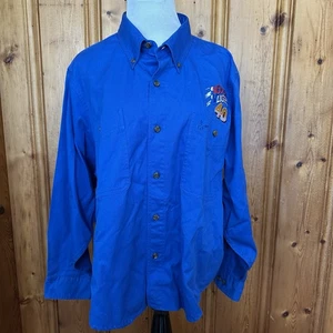 NASCAR Coors Light #40 Chase Authentics Blue Shirt Button Collar Size XL - Picture 1 of 13