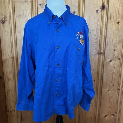 NASCAR Coors Light #40 Chase Authentics Blue Shirt Button Collar Size XL - Image 1 of 4