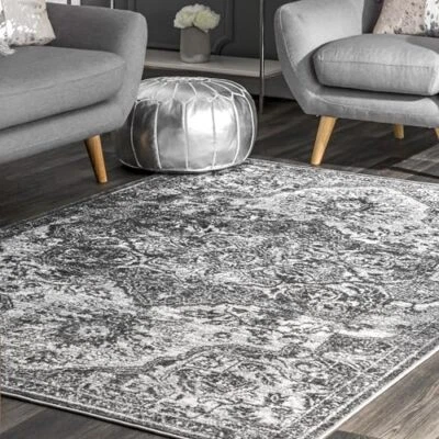  Maryanne Transitional Medallion Accent Rug, 2x3, Grey  - Image 1 of 4