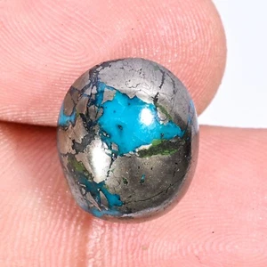 18.65 Ct Certified Natural Turquoise Cabochon Loose Gemstone - Picture 1 of 2