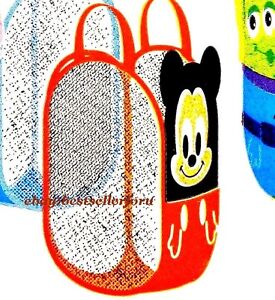 Disney Pop-Up Laundry Hamper Mesh Basket Clothes Bag Kids Toy Storage Organizer
