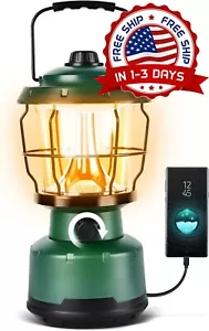 Wiederaufladbare Camping-Taschenlampe mit LED für Camping, Wandern, Hurrikane, Stromausfall - Bild 1 von 8