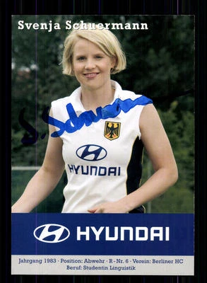 Svenja Schuermann Autogrammkarte Hockey Nationalmannschaft 2006-07 + A 140693 - Bild 1 von 2