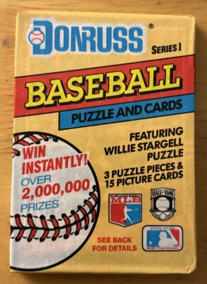 Paquete de cera de béisbol Donruss 1991 Ken Griffey, Jr. Mariners Salón de la fama mostrando parte superior delantera Foto 1 de 2