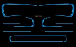 1981 Suzuki GS750E Complete Stripe Set - BLACK BIKE - Picture 1 of 1