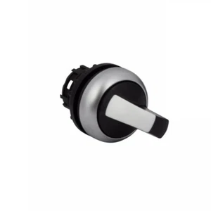 1PCS EATON M22-WRK3 Selector Switch 3 Positions Silver Bezel Black Button - Picture 1 of 1
