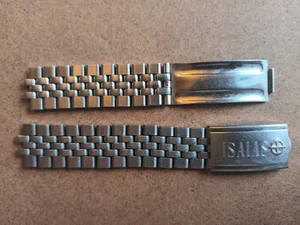 ZODIAC SEAWOLF INCOMPLETE BRACELET REPAIR ACIER MEN 17.5MM VINTAGE - Picture 1 of 6