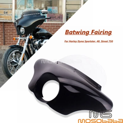 Carenado Batwing para Harley Dyna Switchback FLD Street 750 XG750 XL1200X 48 XL883 Foto 1 de 4