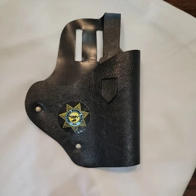 Coldre de plástico vintage CHIPS California Highway Patrol uniforme infantil - Imagem 1 de 4