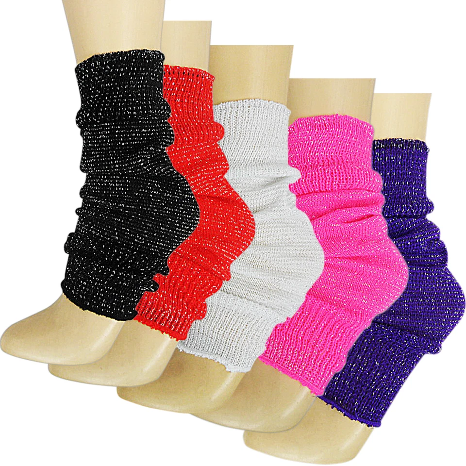 LUREX CHILDS GIRLS DANCE PARTY BALLET LEG WARMERS SOCKS AGE 4/14 FANCY SPARKLY - Image 1 of 1