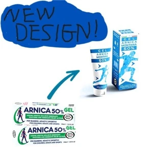 three boxes Brand Italia Arnica 50% Gel 100ml - Analgesic Gel With Arnica - Picture 1 of 1