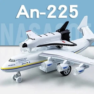 8" Antonov An-225 Mriya Large Transport Airplane Toy Cargo Space Lights Sound