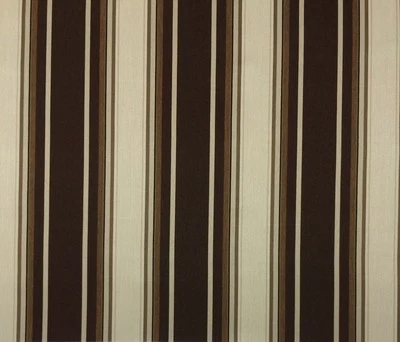 SUNBRELLA MARSTON WALNUT BROWN WOVEN STRIPE OUTDOOR FABRIC 1.5 YARD 54" W - Image 1 of 4