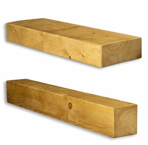 Estantería de pared levandeo madera maciza 6 tamaños roble color tablero de pared estantería vintage - Imagen 1 de 16