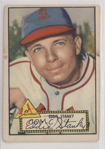 1952 Topps Eddie Stanky (Red Back) #76.1