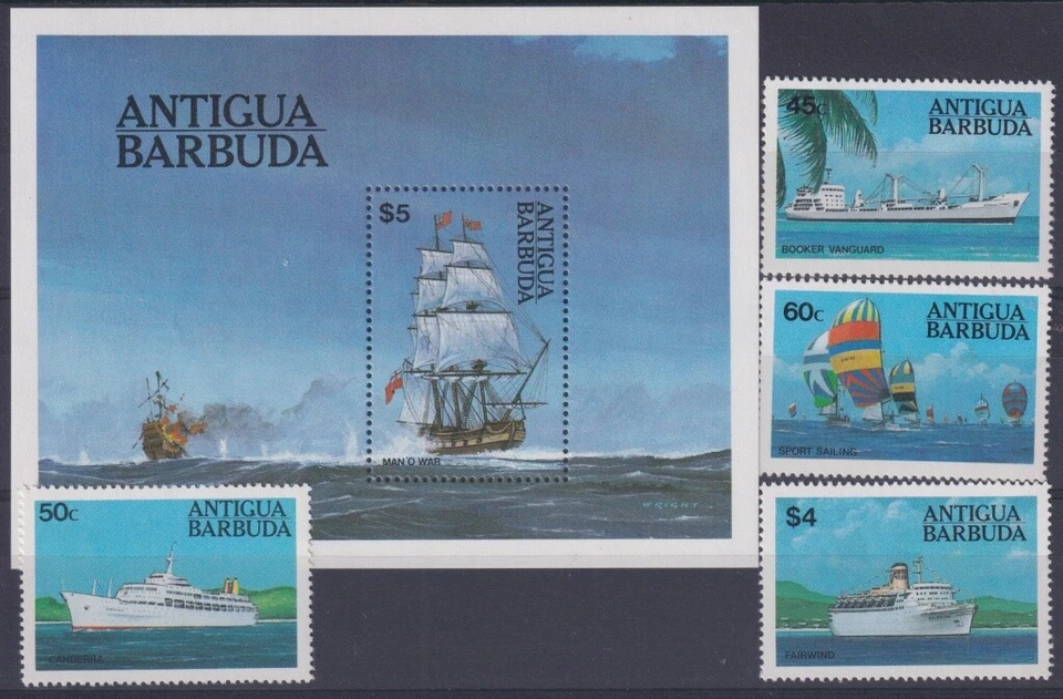 F-EX19286 ANTIGUA BARBUDA MNH 1984 OLD SHIP BARCOS.  - Image 1 of 1