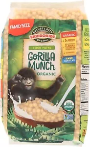 Nature'S Path-Envirokidz Gorilla Munch Corn Puffs Cereal Organic 23 Oz - Picture 1 of 4