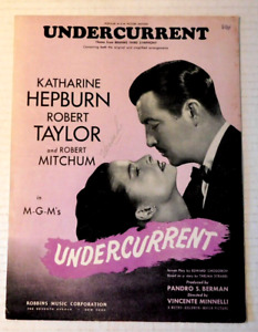 Movie Sheet Music Theme from Brahms Third Symphony in "Undercurrent" © 1947