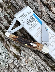 CASE XX *b 2025 AMBER PEACH SEED JIG CS SEAHORSE WHITTLER KNIFE KNIVES - Picture 1 of 7