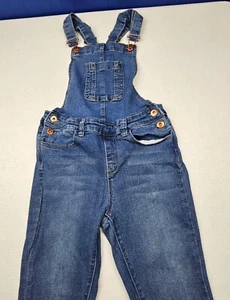 YMI Girl Stretch Denim Jeans Bib Overalls Size 14 Slim Skinny Legs 24x25 - Picture 1 of 8