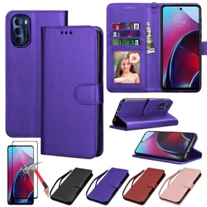 For Motorola Moto G Stylus/Power/ G 5G 2023 Leather Wallet Case Screen Protector - Picture 1 of 37