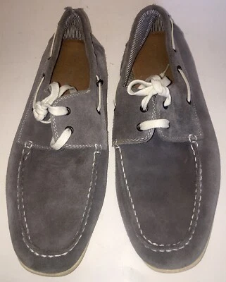 Steve Madden Talla 10 mm Gris Gamuza Muelle de Navegación Zapatos Foto 1 de 4