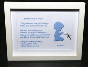 Personalised First Holy Communion Picture Frame Keepsake Gift. - Picture 1 of 3