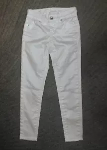 Justice Premium Girls White Jeans Pants - Size 8S - EUC - Picture 1 of 4
