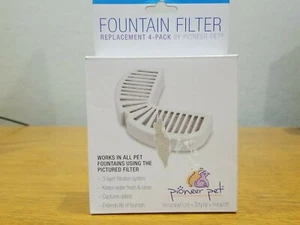 LM Pioneer Replacement Filters for Stainless Steel and Ceramic Fountains 4 Pack - Picture 1 of 3