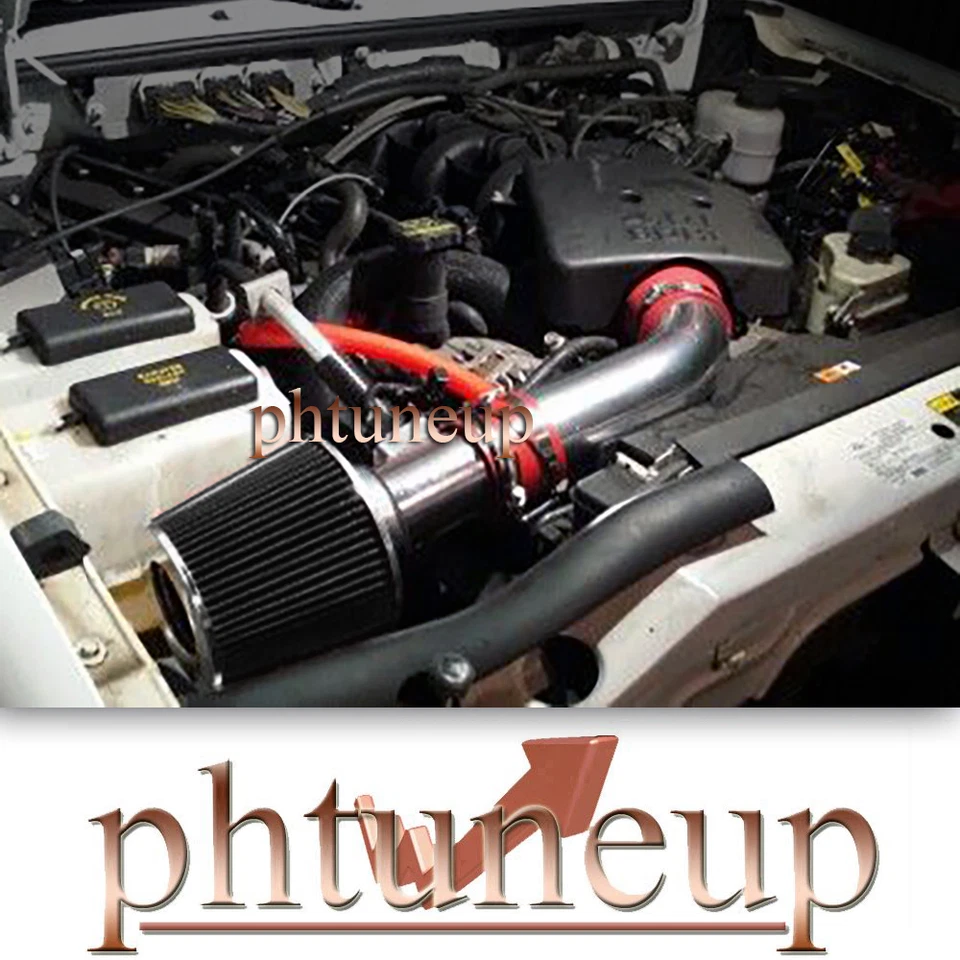 RED BLACK 2004-2011 FORD RANGER MAZDA B4000 4.0 4.0L AIR INTAKE KIT - Image 1 of 1