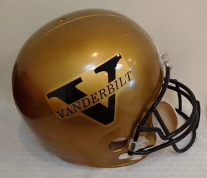 Vintage 1990s VANDERBILT Riddell Full Size Football Helmet SEC Football Gold FS - Picture 1 of 4