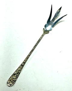 Tenedor para servir lechuga de plata esterlina STIEFF ~ patrón rosa reposado 9 1/2" - Imagen 1 de 3