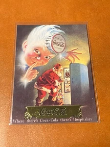 # S-3 Santa With "Sprite Boy" 1993 Collect-A-Card Coca-Cola Collection Series 1 - Picture 1 of 2