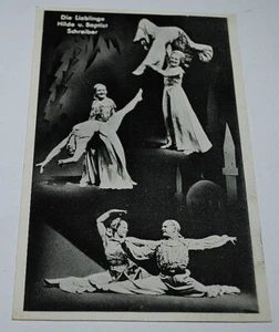 alte Motivkarte Hilde & Baptist Schreiber, Tanzpaar, Zirkus, ungelaufen - Bild 1 von 2