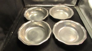 Vintage Wilton Armetale Mount Joy PA Pewter Bowls 7", set of 4 - Picture 1 of 4