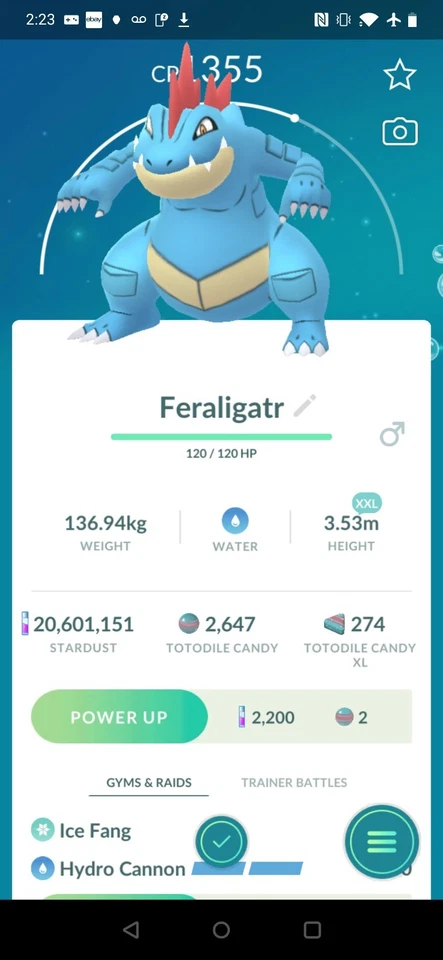 Feraligatr XXL - Pokémon Trade Go - Image 1 of 1